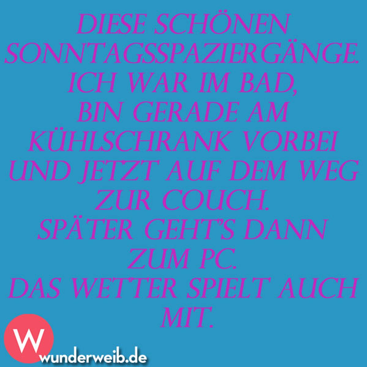 spruch sonntag