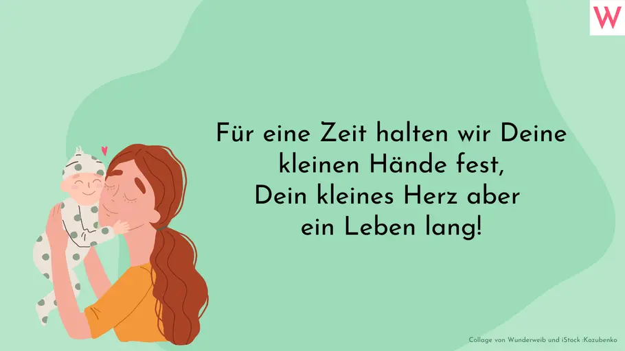 Schöner Geburtsspruch: Dein Herz ein Leben lang Schöner Geburtsspruch: Dein Herz ein Leben lang