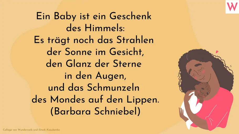 Sprüche zur Geburt: Ein Geschenk des Himmels Sprüche zur Geburt: Ein Geschenk des Himmels