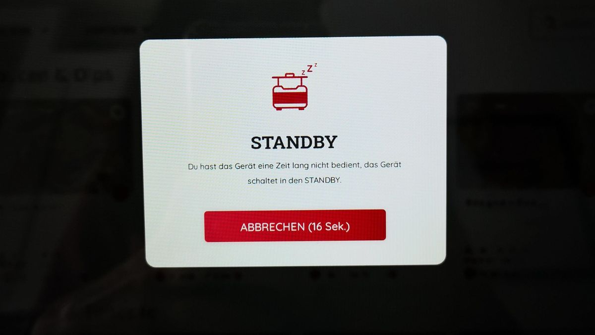 Standby Modus Monsieur Cuisine Smart