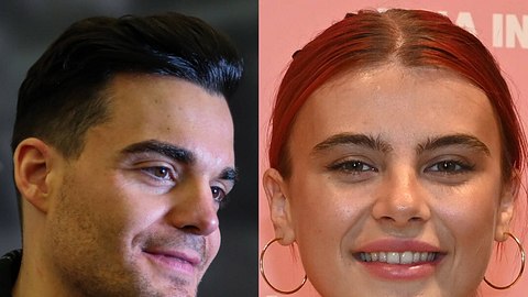 Stefano Zarrella & Romina Palm: Ein fieser Trennungsverdacht steht im Raum! - Foto: IMAGO / Beautiful Sports (links) & IMAGO / Horst Galuschka (rechts), Collage: Wunderweib Redaktion