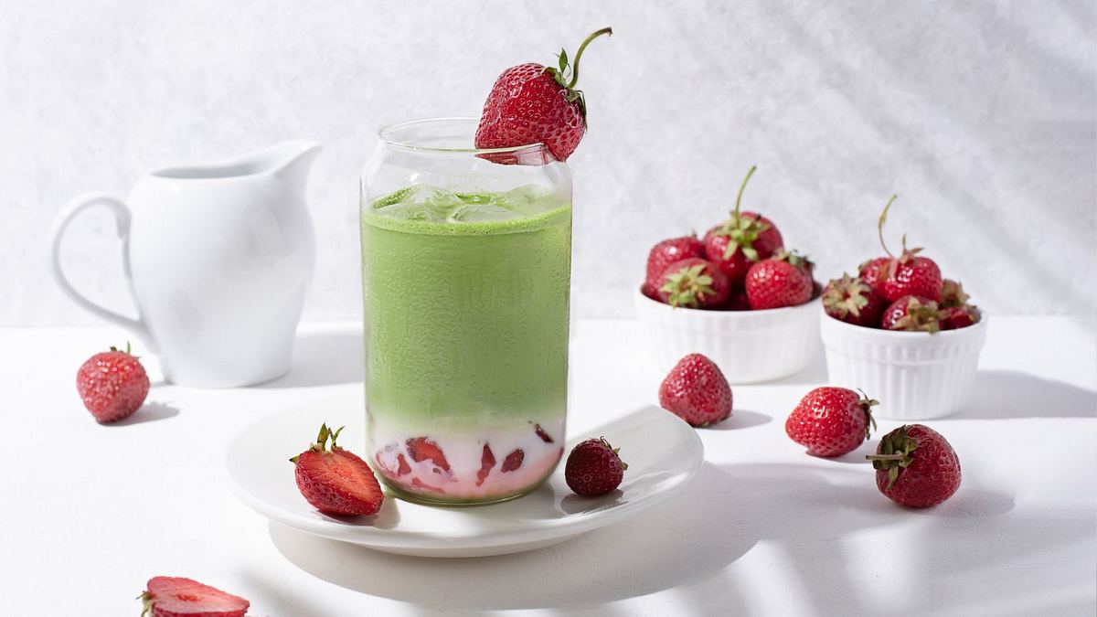 Strawberry Matcha Zubereitung