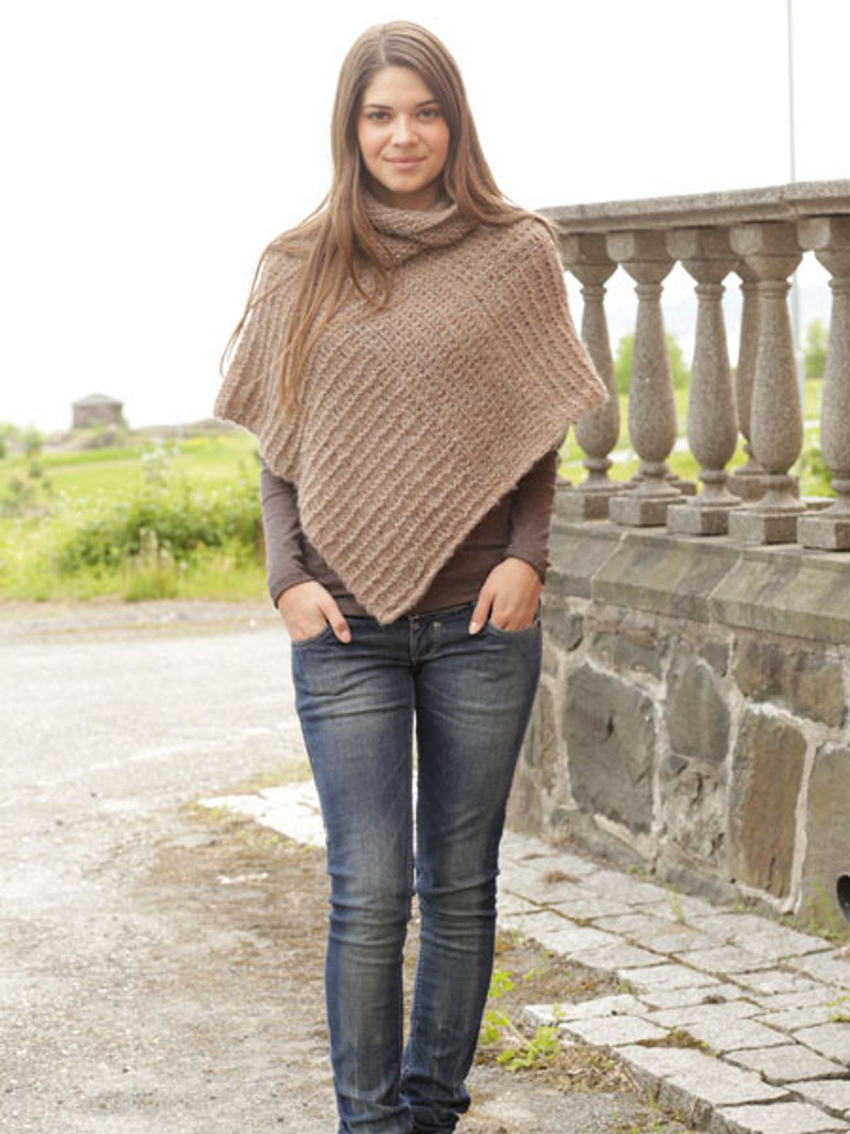 strickanleitung poncho