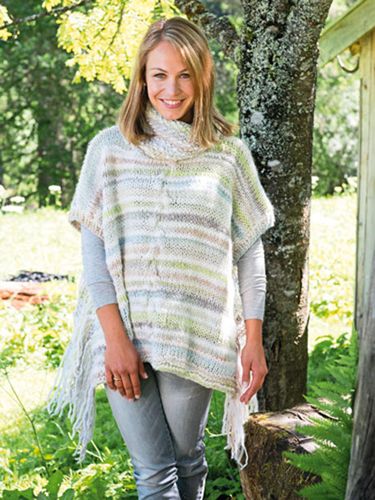 strickanleitung poncho