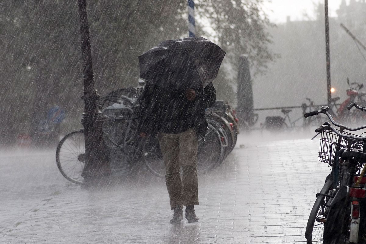 Unwetterwarnung mit Sturm