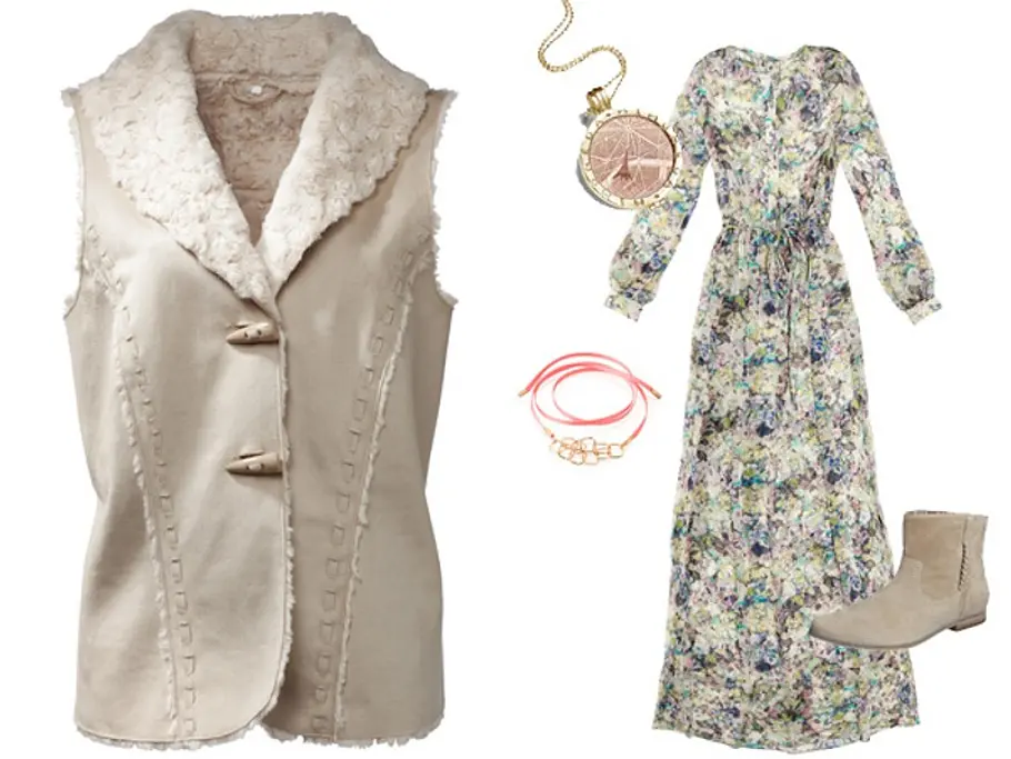 Styling-Tipps für die Fellweste: Romantik-Look styling tipps fellweste