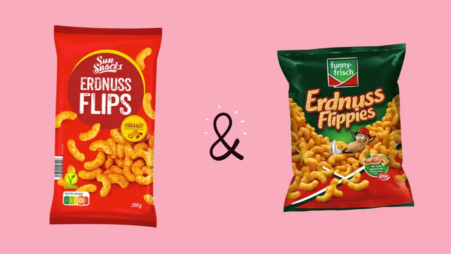 Sun Snacks Peanut Flips vs. Funny-frisch