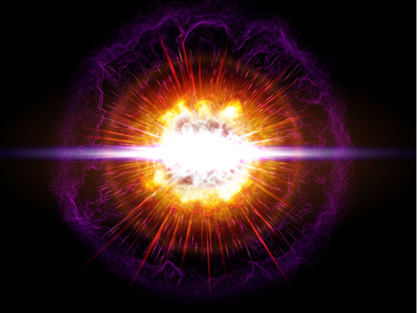 Rote Supernova Explosion