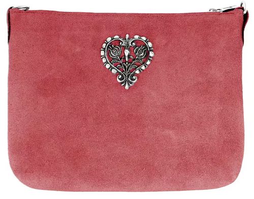 P.S. SCHUHMACHER Trachtentasche Wildleder mit Metallherz