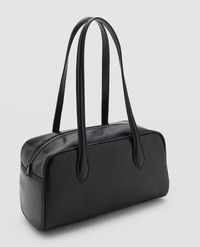 Bowlingtasche in Lederoptik schwarz