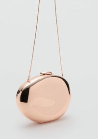 Ovale Clutch-Handtasche gold