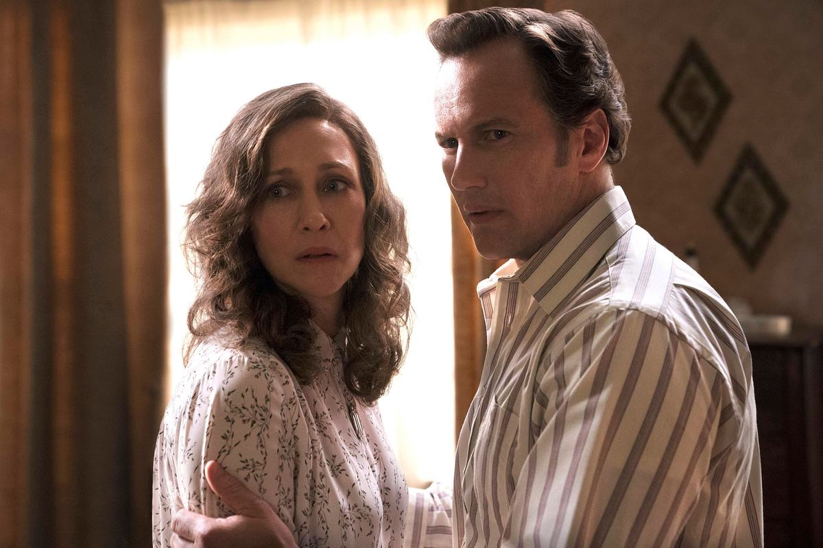 Vera Farmiga und Patrick Wilson als Lorraine und Ed Warren in Conjuring 3