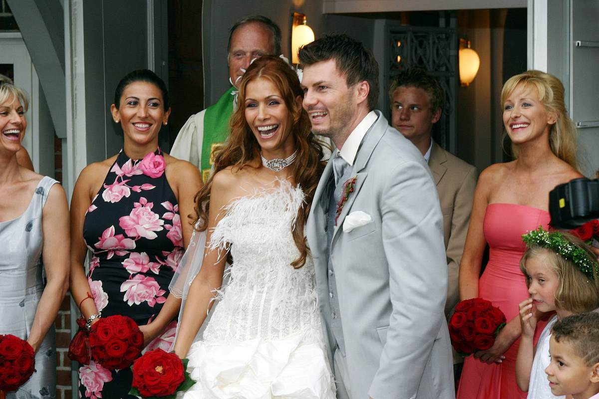 Thomas Helmer und Yasmina Filali bei ihrer Hochzeit