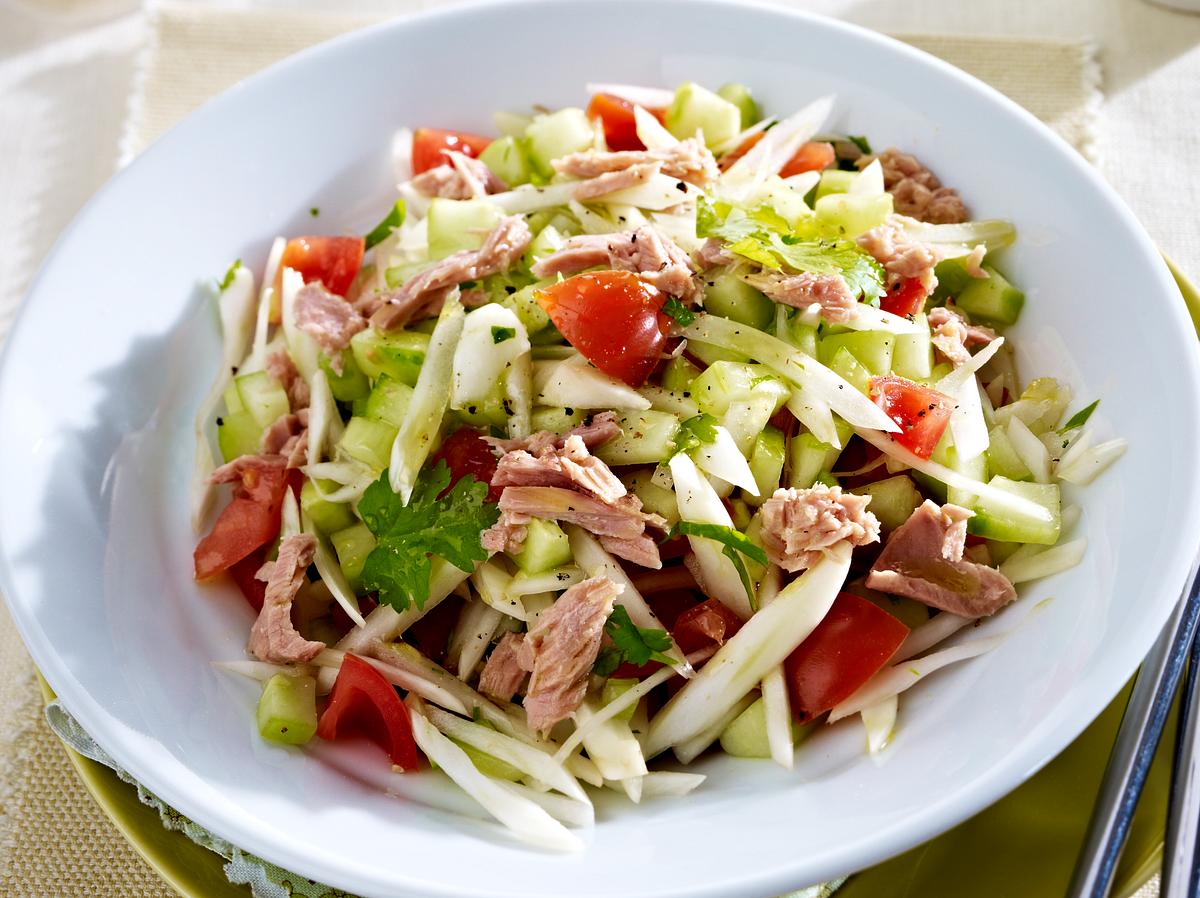 Thunfisch-Salat low carb mit Fenchel