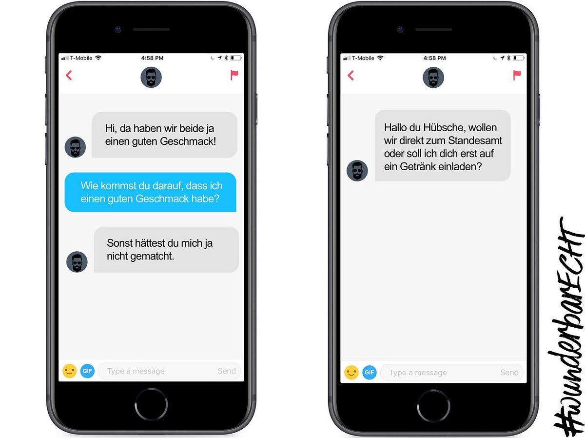 Tinder-Sprueche: Kommunikation auf Online-Dating-Apps