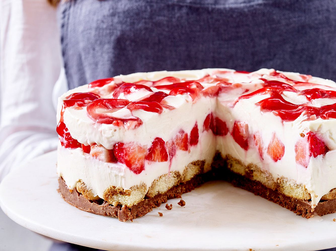 Tiramisu-Kuchen: Rezept für Erdbeer-Tiramisu-Kuchen Tiramisu-Kuchen: Rezept für Erdbeer-Tiramisu-Kuchen