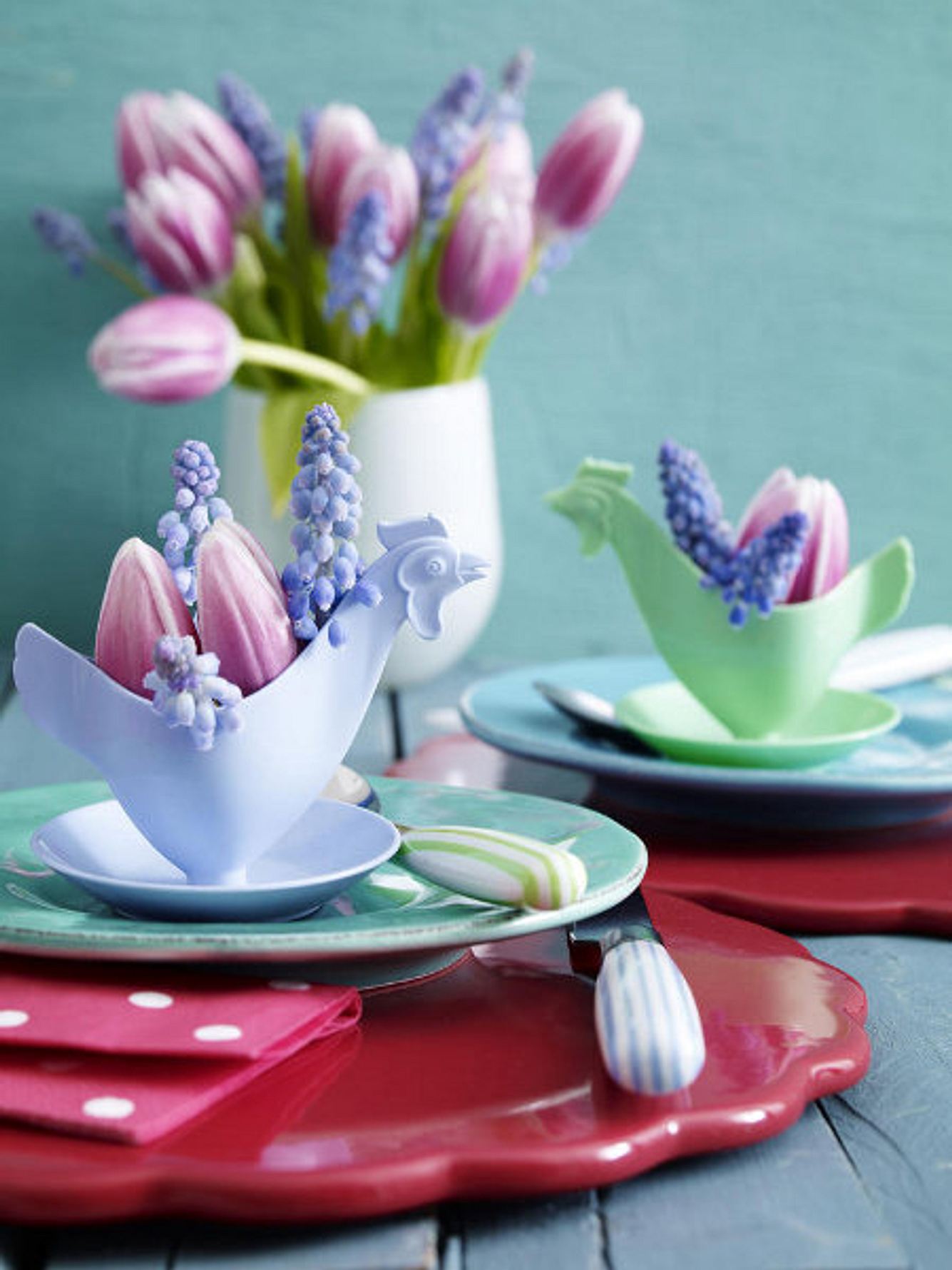 Tischdeko für den Osterbrunch tischdeko zu ostern