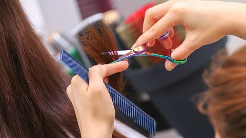 Frau werden die Haare geschnitten (Themenbild) - Foto: Csaba Toth/iStock