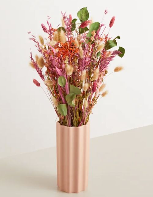 Trockenblumenstrauß Rosy Eucalyptus
