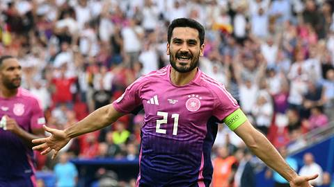 Fußball-EM TV-Quote Deutschland vs Ungarn - Foto: İlkay Gündoğan jubelt über sein Tor gegen Ungarn