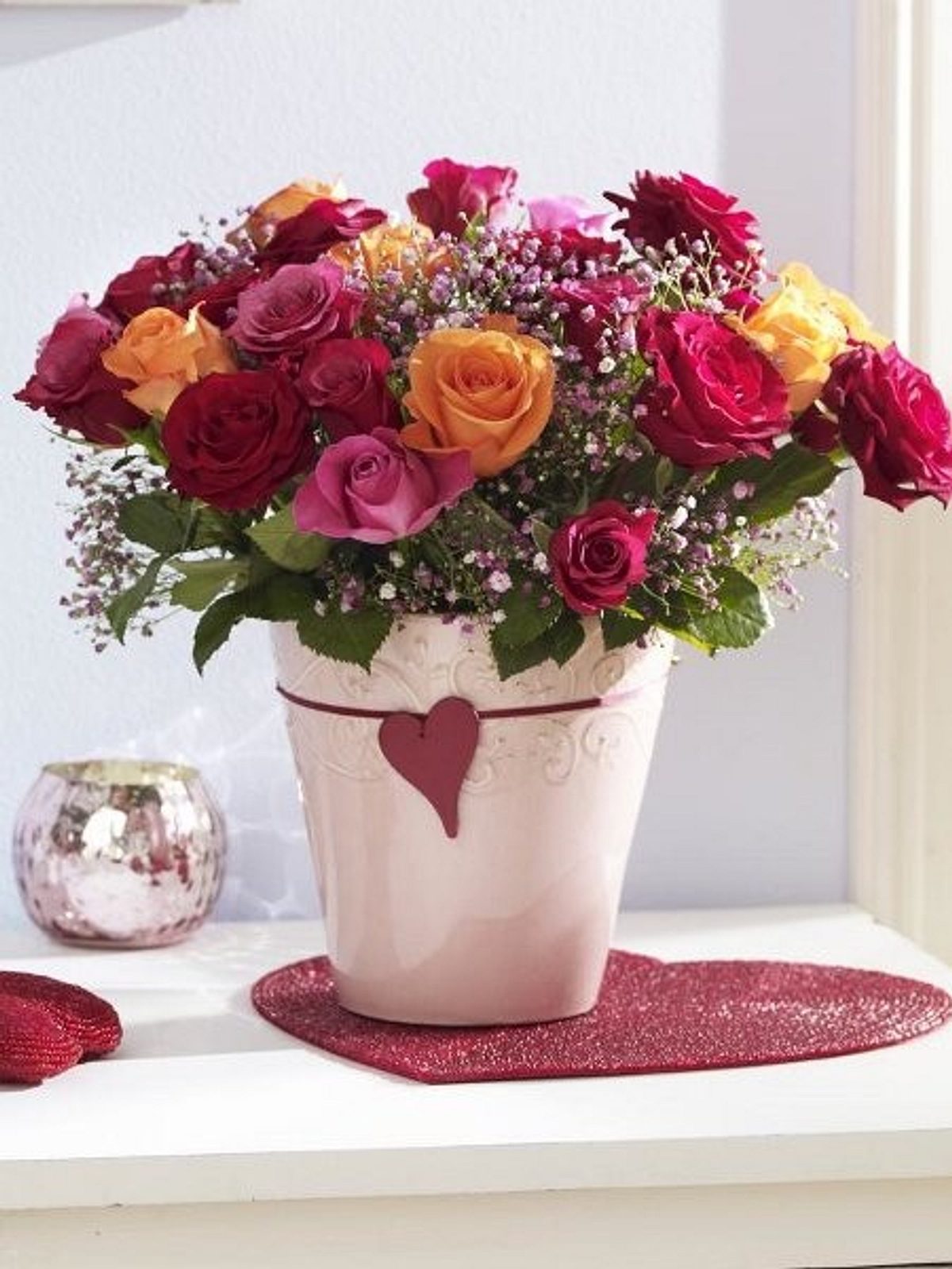  Bixufcai Geschenke für Frauen Gestrickte Blumen Mit LED Lichter  Handgemachter Topfpflanze Exquisite Gestrickte Blumen für Romantisch  Dekoration Geschenk zum Muttertag Valentinstag Jubiläum