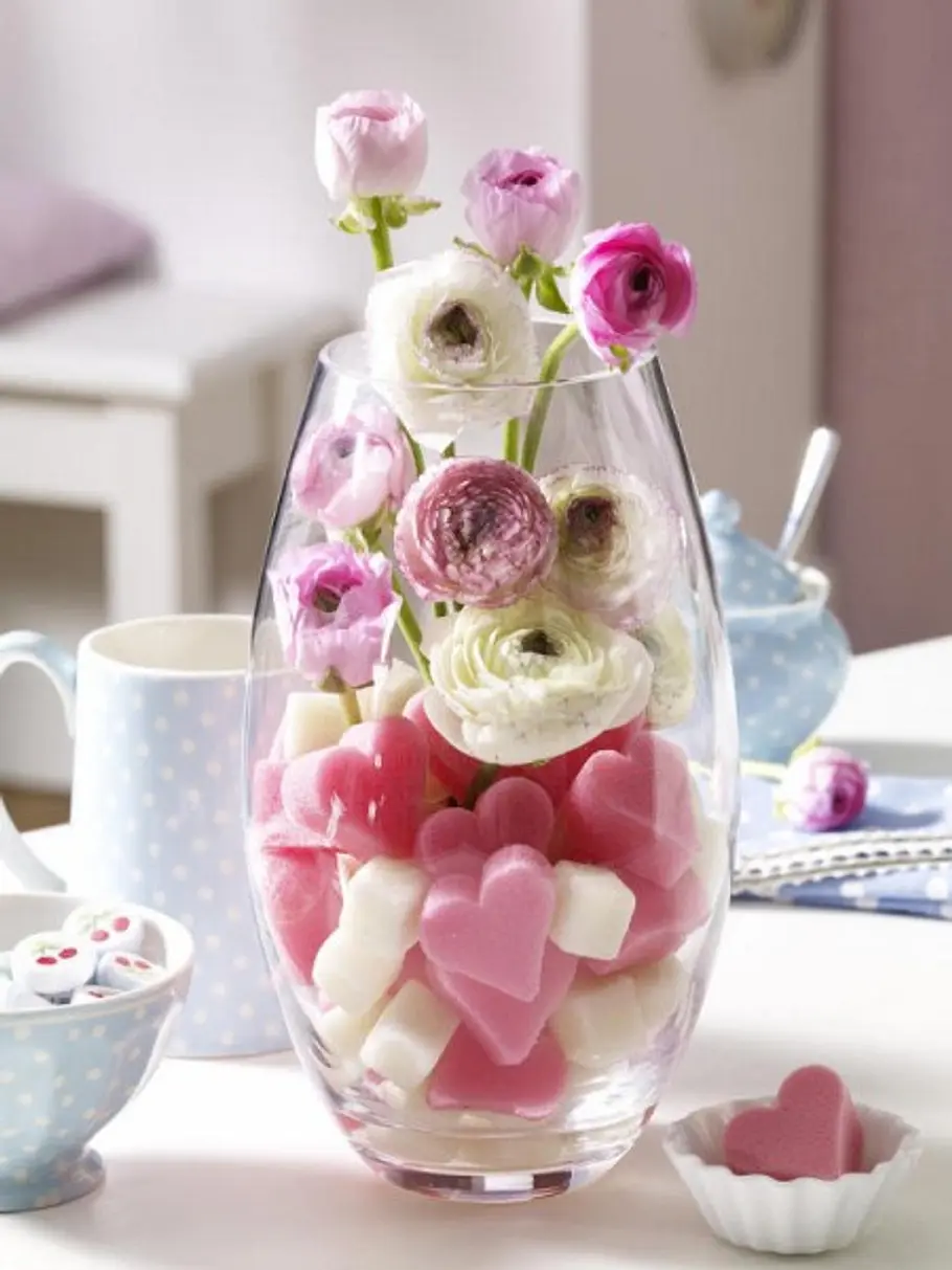 valentinstag deko vase h