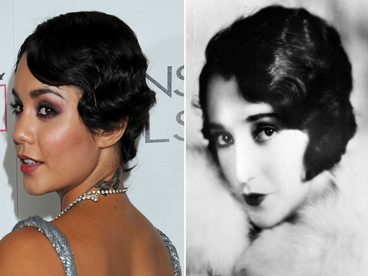 vanessa hudgens mit flapper girl frisur la bebe daniels