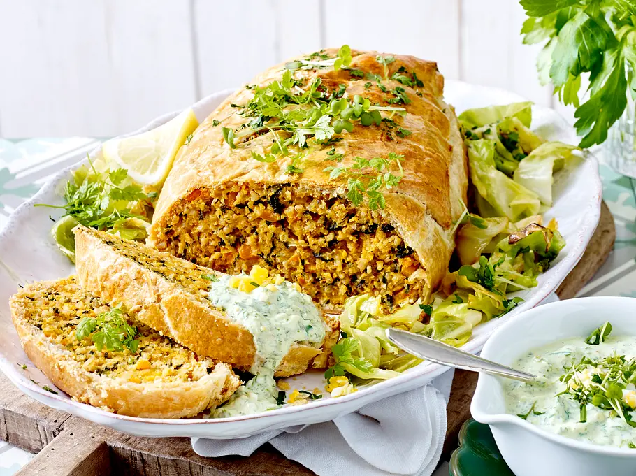 Vegetarischer Braten - Ostern ohne Fleisch Vegetarischer Braten - Ostern ohne Fleisch