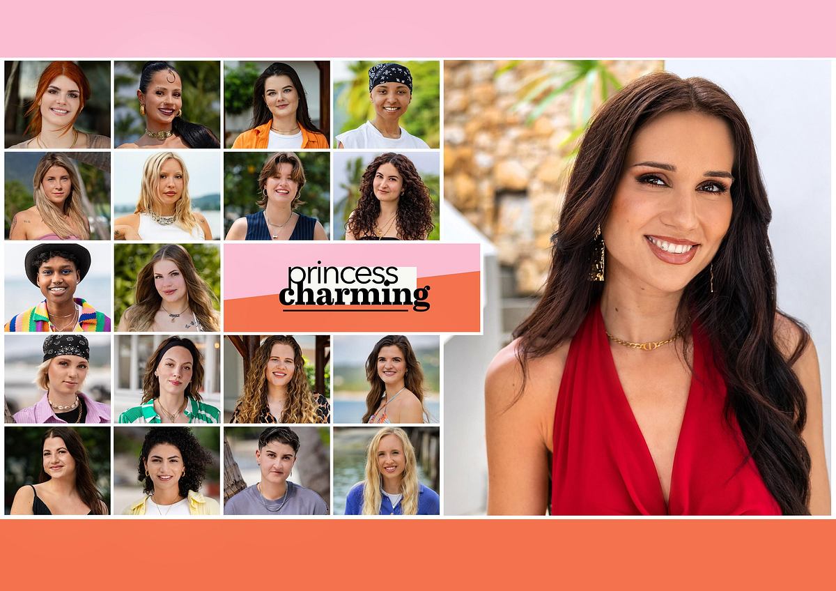 Princess Charming-Nessi und die Kandidatinnen.