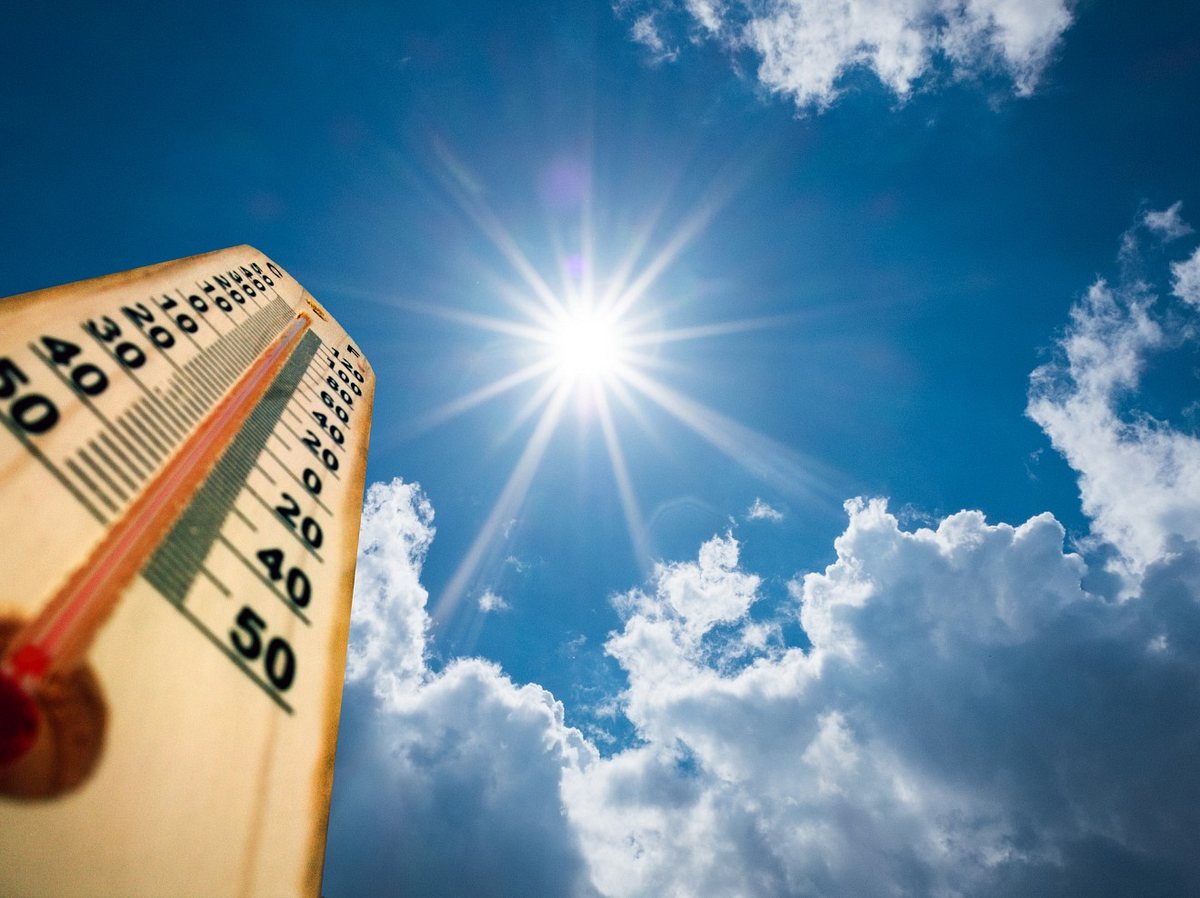 Sommerliche Temperaturen in Deutschland.