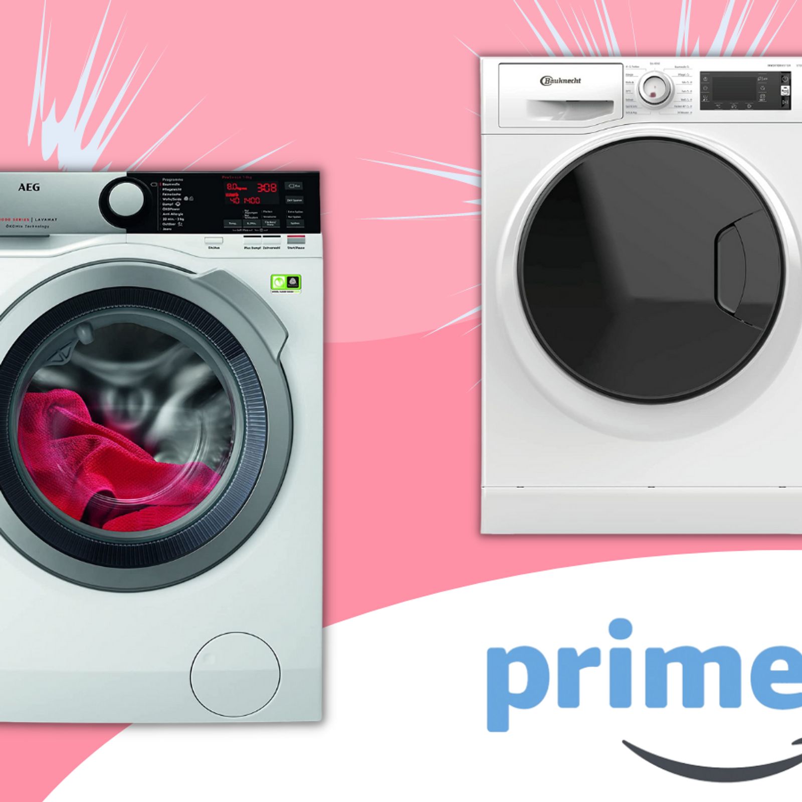 | Wunderweib und Days: auf Waschmaschinen Große Trockner Rabatte Amazon Deal Prime