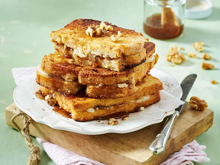 Ziegenkäse-French-Toast French-Toast mal herzhaft und süß.