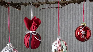 weihnachtskugeln basteln - Foto: Bauer Media Group