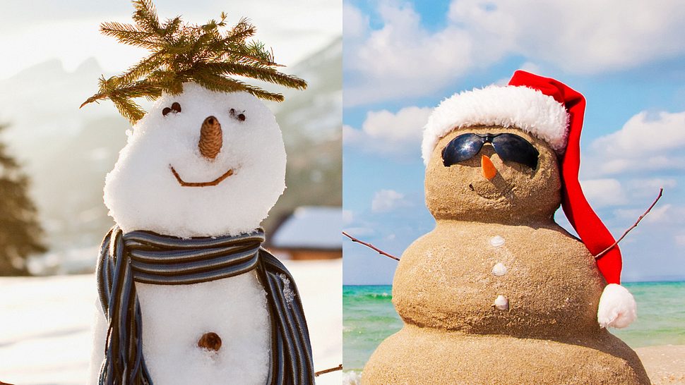 Weiße Weihnacht oder Mallorca-Feeling? Der Winter wird rekordverdächtig! - Foto: Collage aus EM_prize/iStock & Sam Edwards/iStock