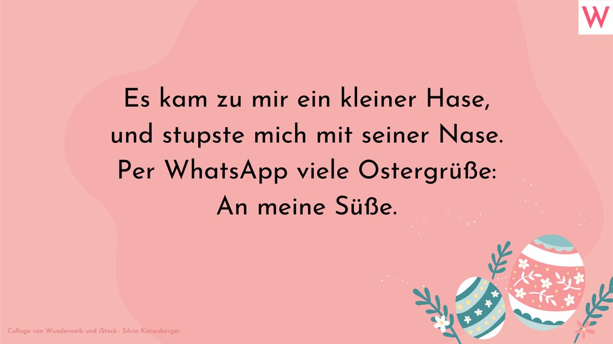 Per WhatsApp viele Ostergrüße