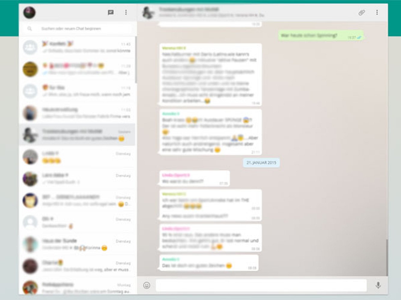 whatsapp pc screenshot klein