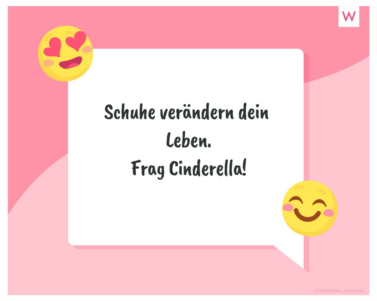 WhatsApp-Spruch über Schuhe