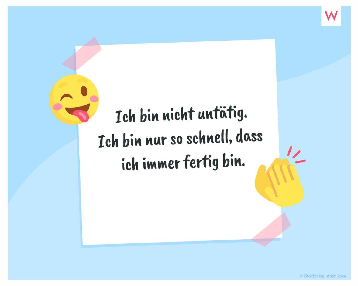 WhatsApp-Spruch über die Arbeit