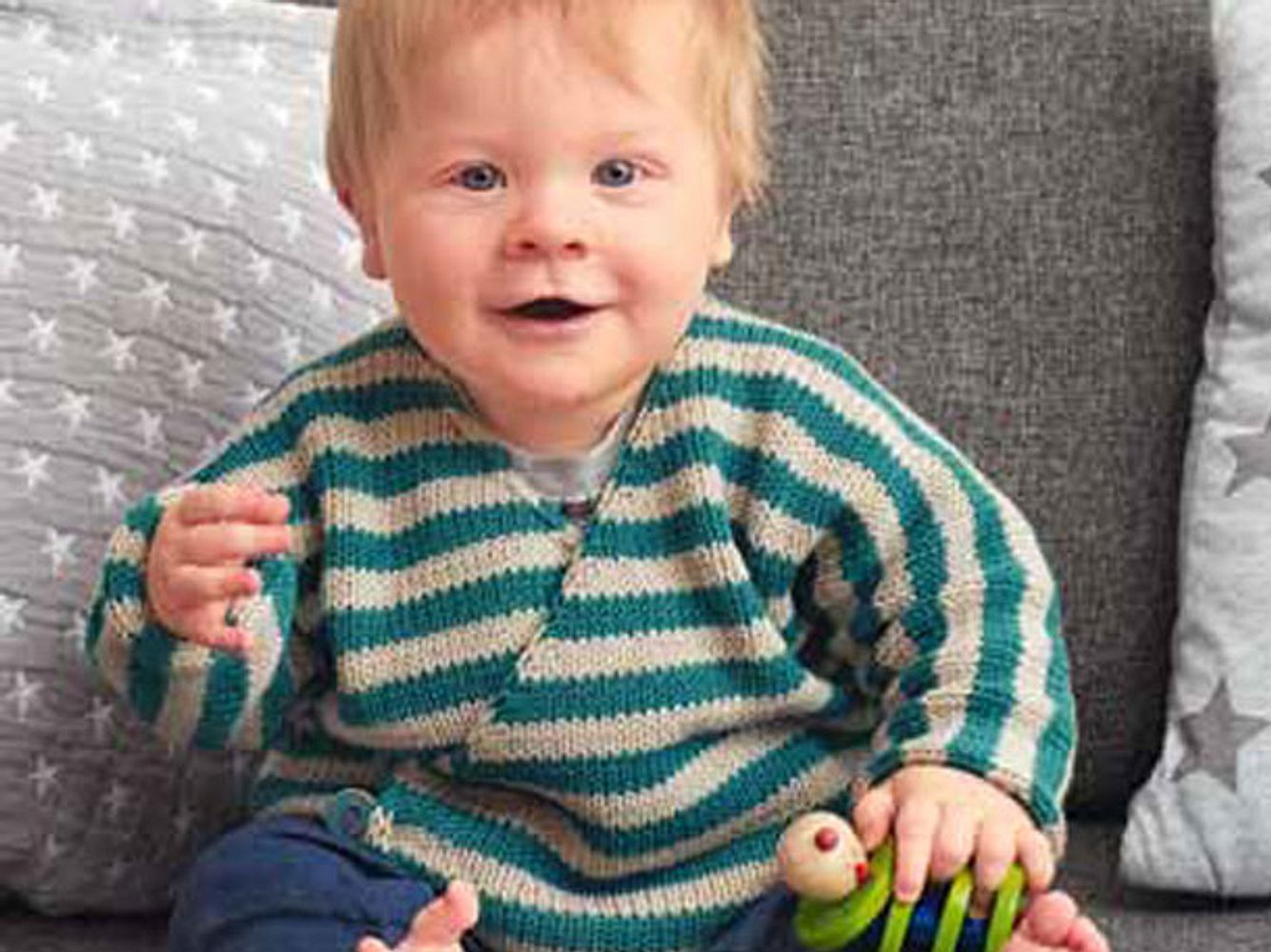 Wickeljacke für Babys stricken Wickeljacke für Babys stricken