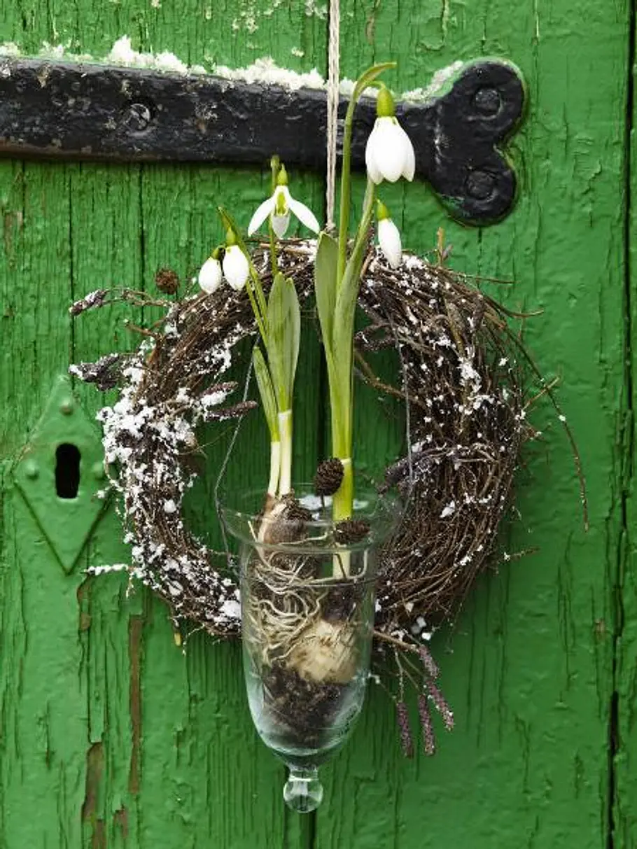 winterliche bastelideen vier