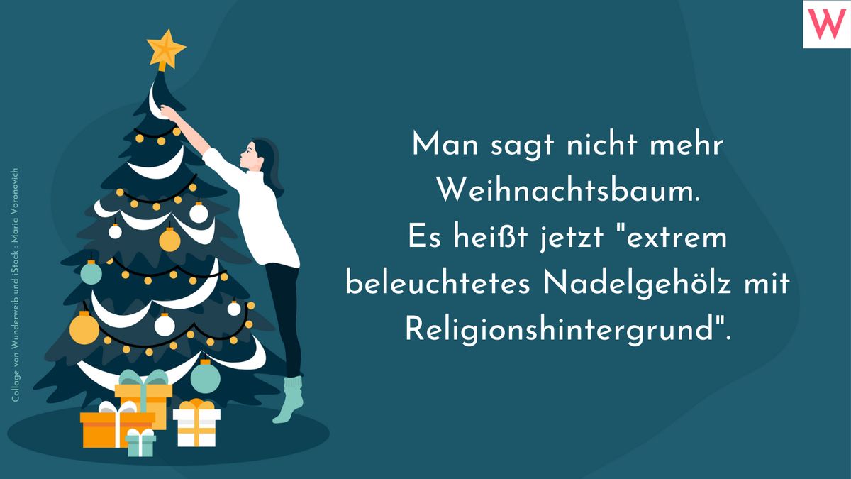 Witziger Spruch zu Weihnachten.