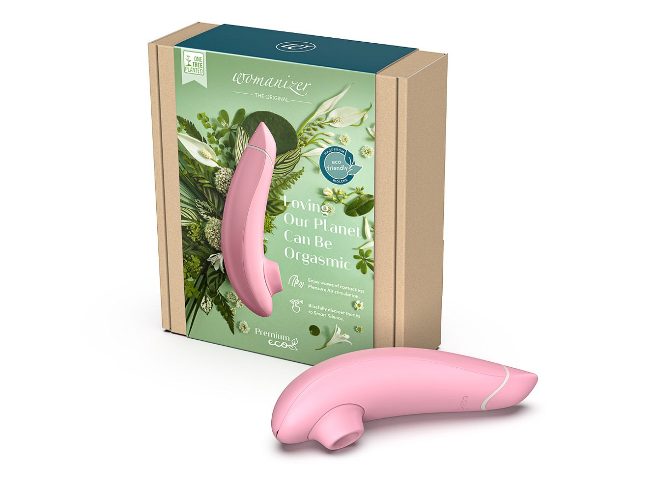 Der neue Womanizer Premium eco besteht aus biologisch abbaubarem Biokunststoff