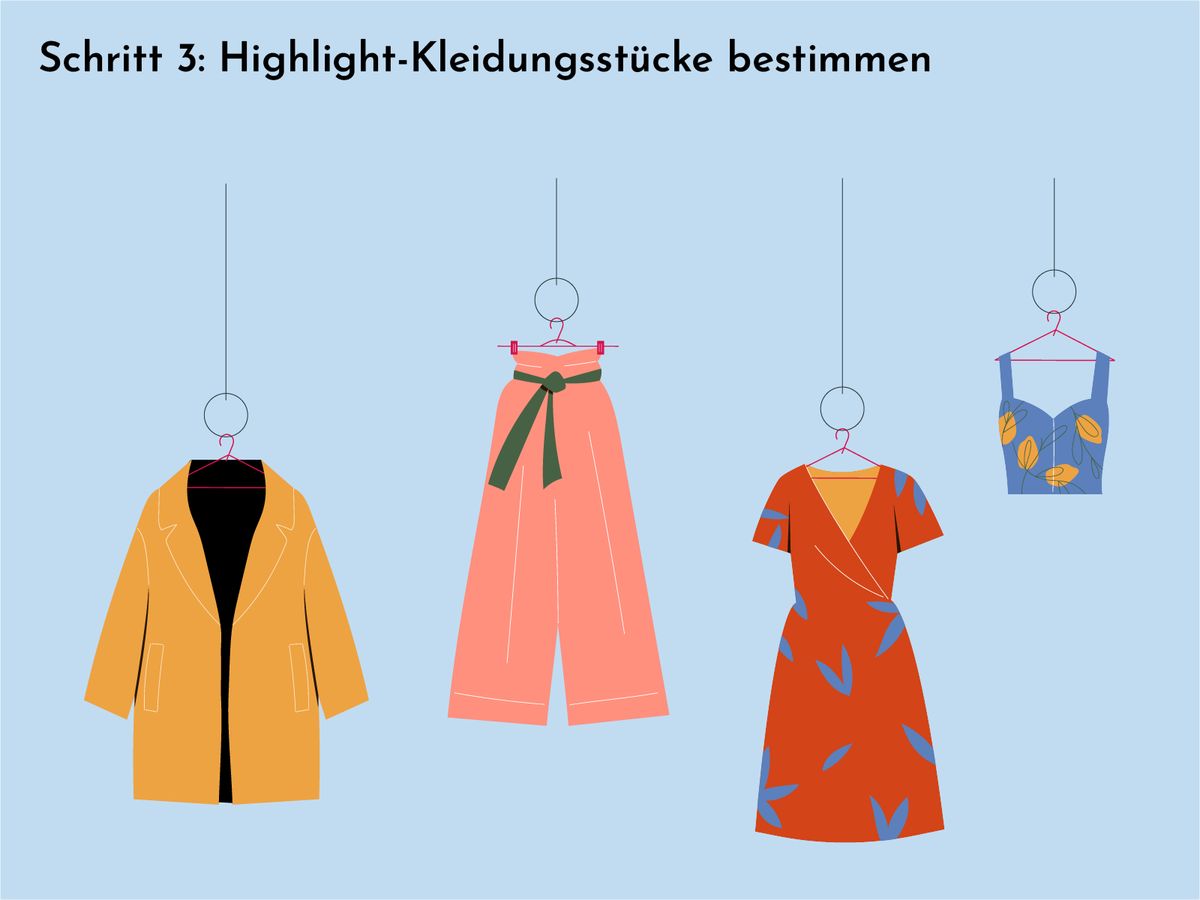 Schritt 3: Highlight-Kleidungsstücke bestimmen