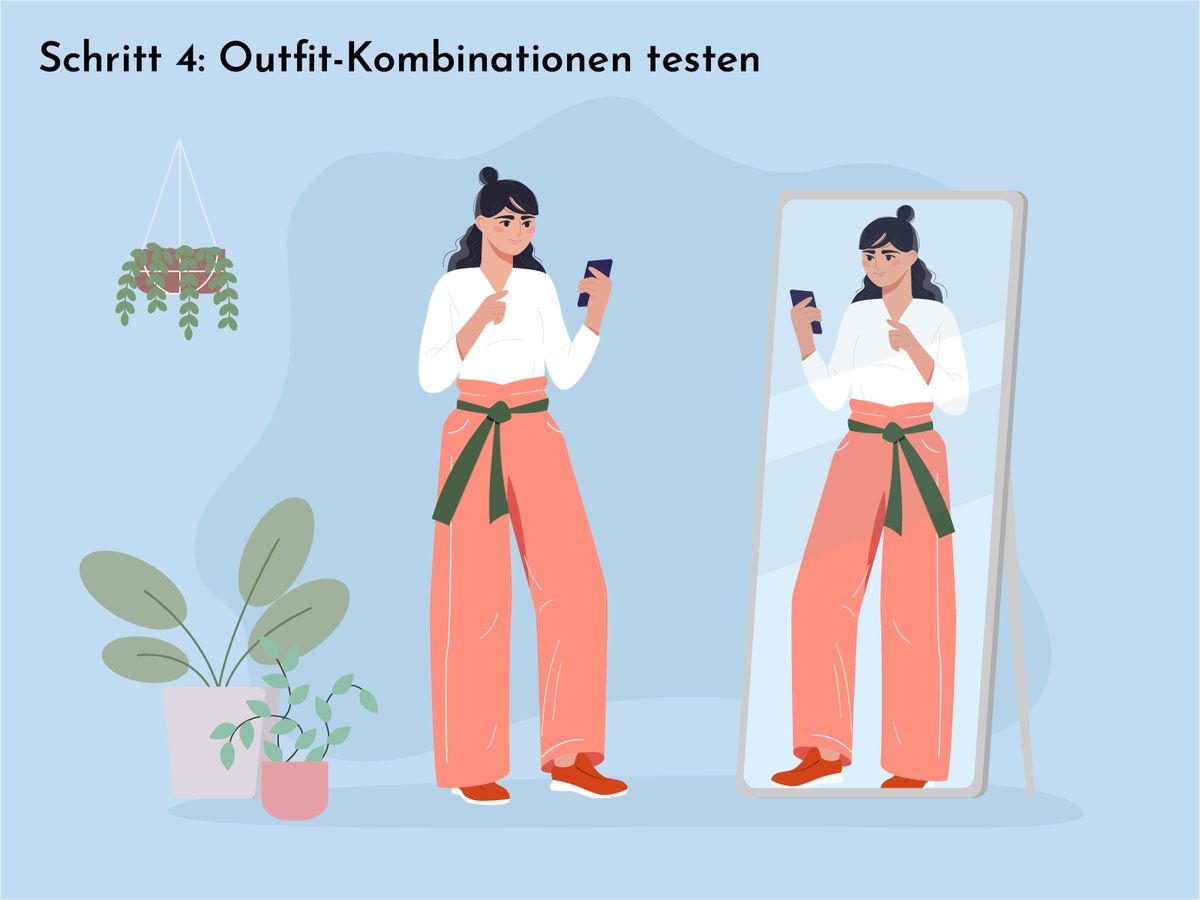 Schritt 4: Outfit-Kombinationen testen