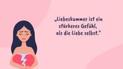 Liebeskummer: Sprüche und Zitate gegen Herzschmerz - Foto: iStock/Anna Bezrukova/Redaktion Wunderweib