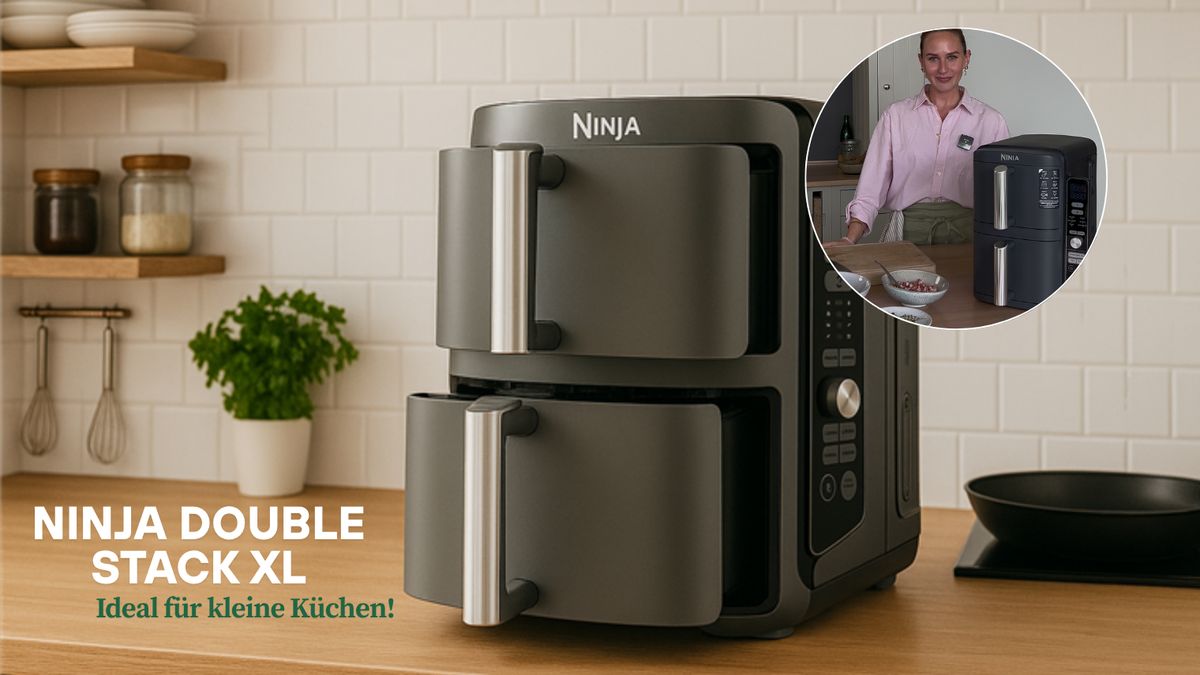 Ninja Double Stack XL auf Küchenzeile