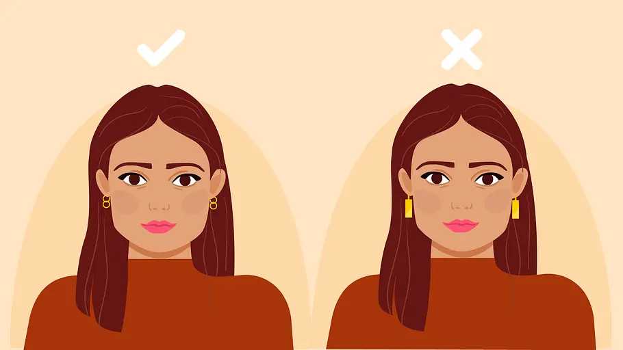 Für jede Gesichtsform die perfekten Ohrringe: Eckiges Gesicht Die perfekten Ohrringe für deine Gesichtsform!