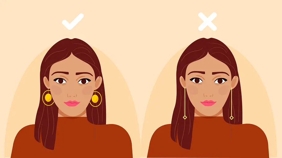 Für jede Gesichtsform die perfekten Ohrringe: Längliches Gesicht Die perfekten Ohrringe für deine Gesichtsform!