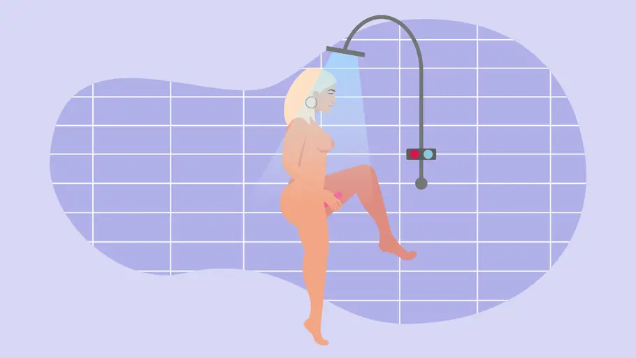 mit wasserstrahl befriedigen Selbstbefriedigung in der Dusche: Heiße Toys und Stellungen