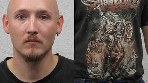 Das steht auf dem T-Shirt von Yves Rausch. - Foto: Polizei BW